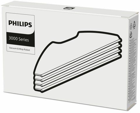 Накладка з мікрофібри (ганчірка) для миючих роботів-пилососів Philips серії 3000 XV1430/00 фото